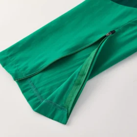 Tuta Algeria Verde con Cappuccio e Zip Completa 2026 – apertura con zip sul fondo dei pantaloni