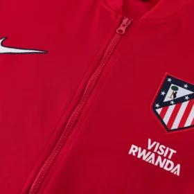 Chándal Atlético Madrid Rojo y Azul Cremallera Completa 2026/27 – foto real del detalle del pecho