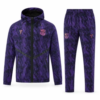 Tuta Barcellona 2026/27 Viola con Cappuccio e Zip