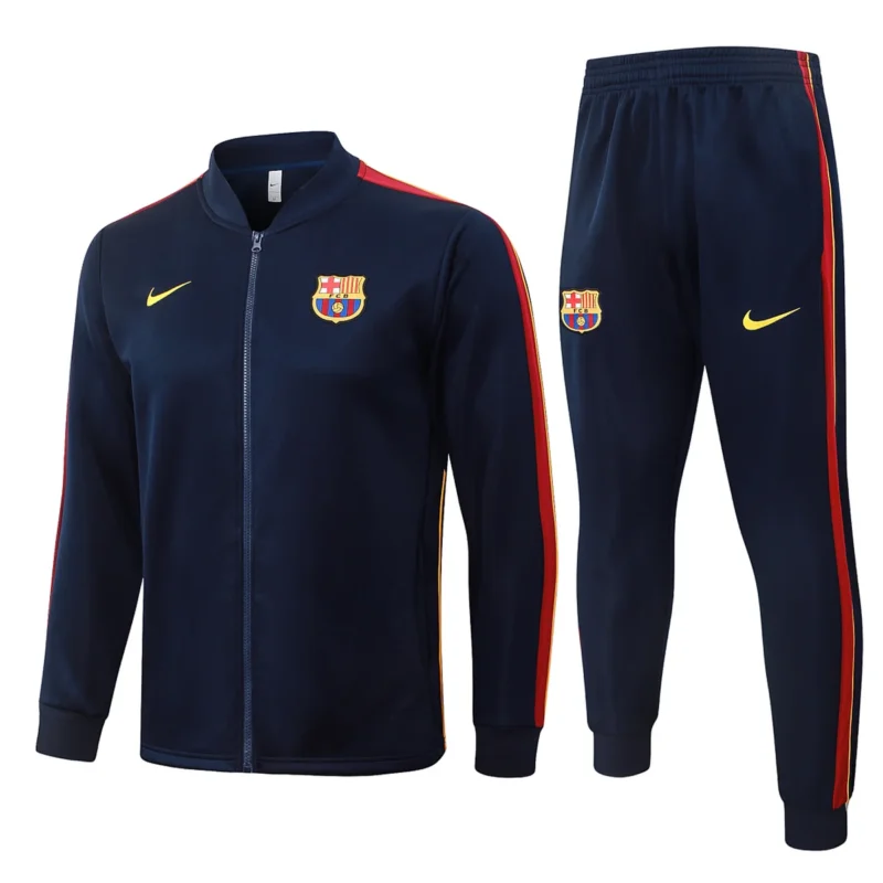 Chándal Barcelona Azul Marino Bandas Rojas 2026/27 – frontal