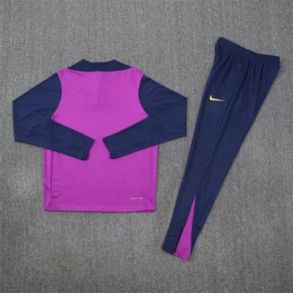 Chándal Barcelona Morado y Azul Marino Media Zip 2025/26 – espalda