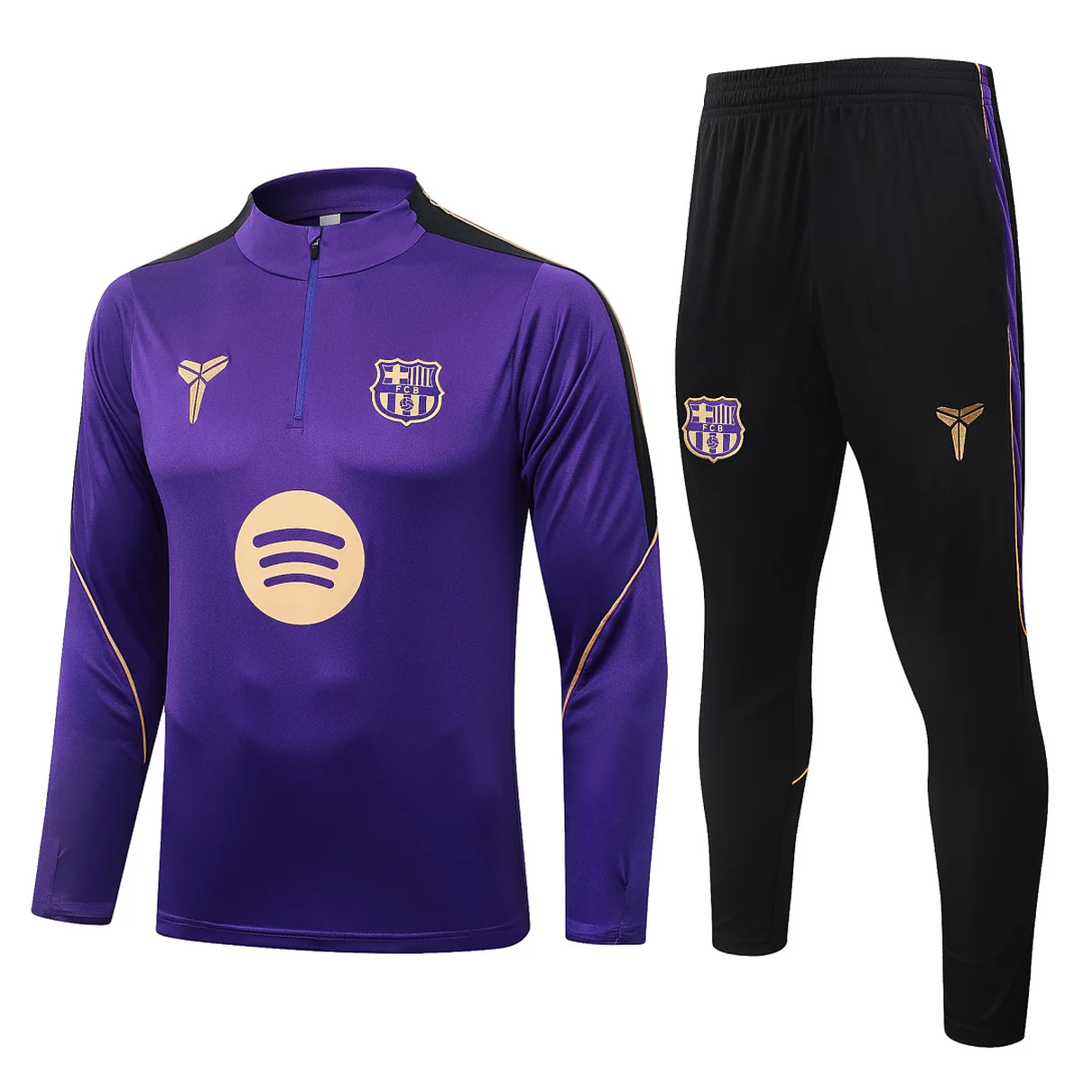 Chándal Barcelona Morado Media Cremallera 2026/27 – frontal