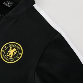 Tuta Chelsea 2026/27 Nera con Bande Bianche – fotografia del dettaglio 1