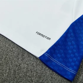 Tuta Colombia Bianca e Blu Mezza Zip 2026 – foto reale del tessuto e delle finiture