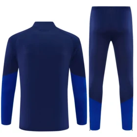 Tuta Colombia Blu Navy Mezza Zip con Dettagli Gialli 2026 – vista posteriore commerciale