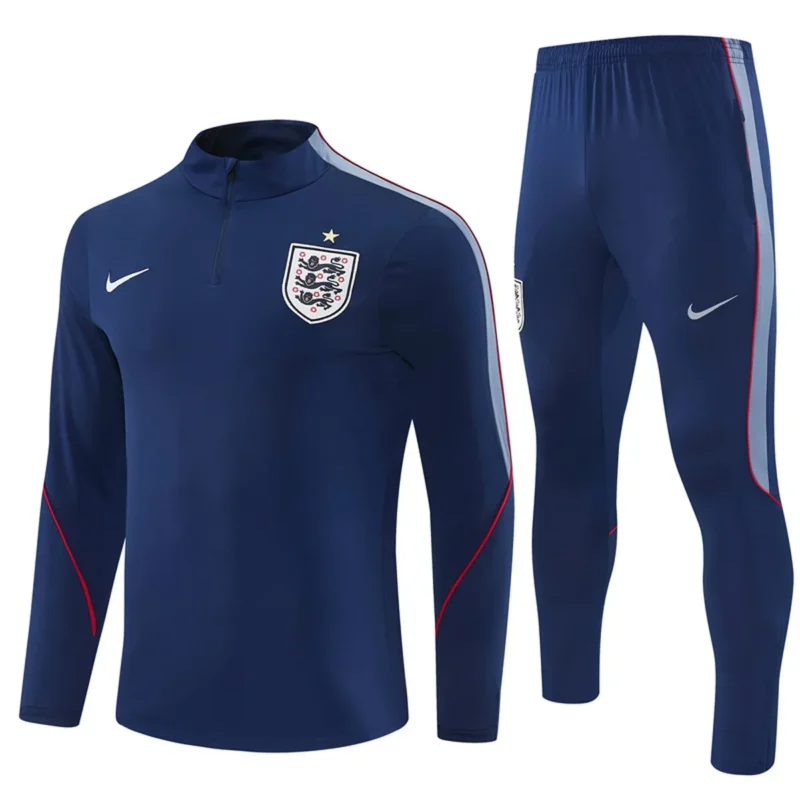 Chándal Inglaterra Azul Marino Media Cremallera – frontal
