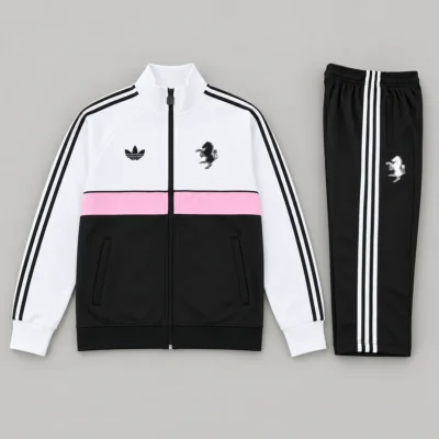 Tuta Juventus Bianca Nera e Rosa Full Zip 2026/27
