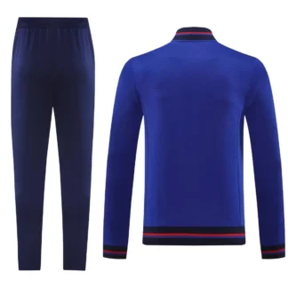 Tuta Lione Blu e Navy Full Zip con Bordi Rossi – seconda foto