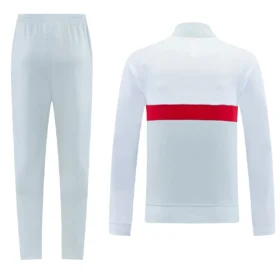 Tuta Liverpool Bianca Full Zip con Fascia Rossa 2026/27 – vista posteriore commerciale
