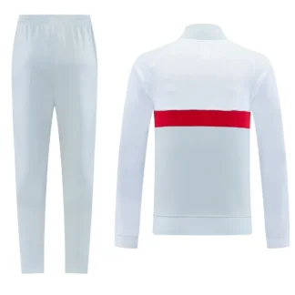 Chándal Liverpool Blanco Cremallera Completa con Franja Roja 2026/27 – vista trasera comercial