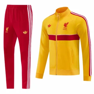 Chándal Liverpool Amarillo y Rojo Cremallera Completa 2026/27 – vista frontal comercial retocada