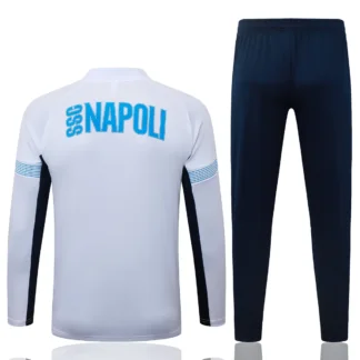 Chándal Napoli Blanco Media Cremallera 2026/27 – vista posterior del proveedor