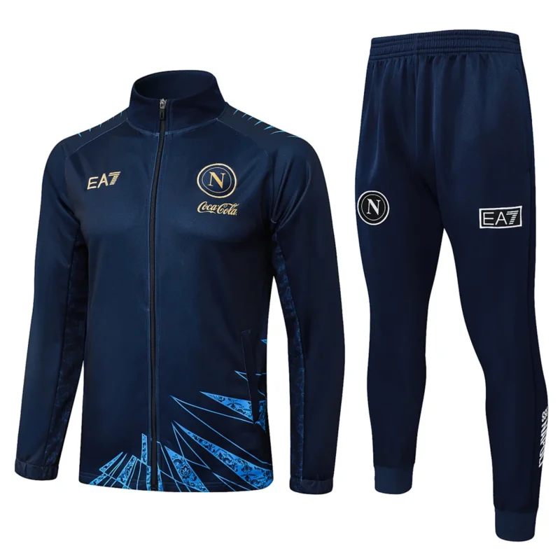 Chándal Napoli Azul Marino EA7 2025/26 – frontal