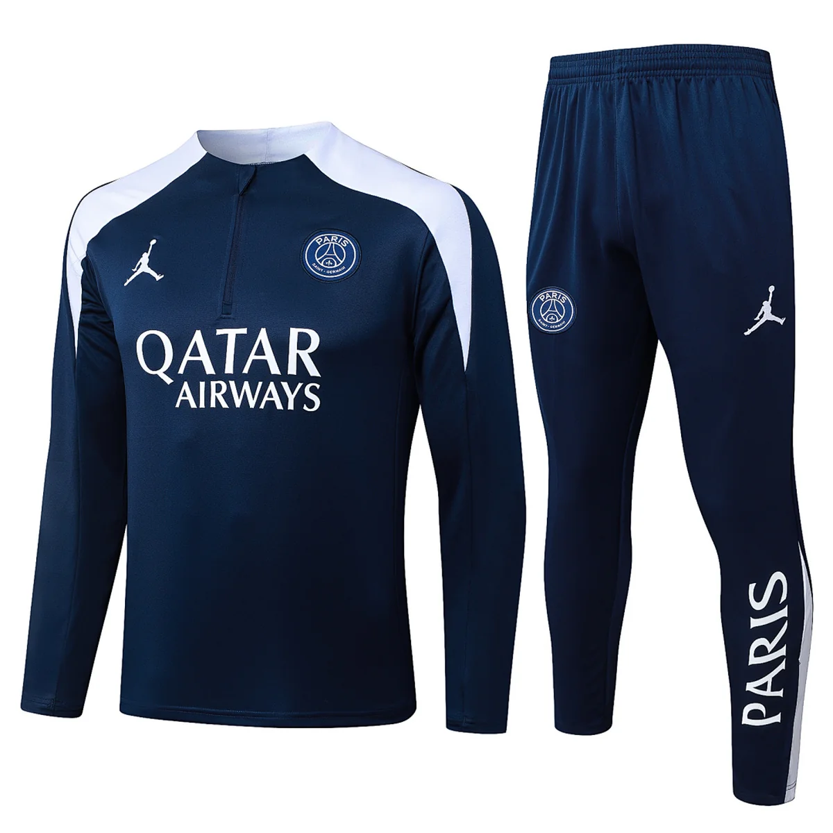Chándal PSG Azul Marino Jordan Media Cremallera 2025/26 – frontal