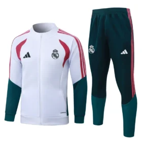 Chándal Real Madrid Blanco y Verde 2026/27 — Vista frontal