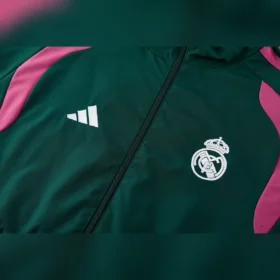 Chándal Real Madrid Verde y Rosa con Capucha 2026/27 — Detalle del producto