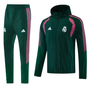 Chándal Real Madrid Verde y Rosa con Capucha 2026/27 — Vista frontal
