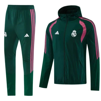 Chándal Real Madrid Verde y Rosa con Capucha 2026/27