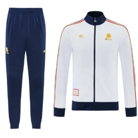 Tuta Roma Bianca e Blu Navy 2025/26 – fronte