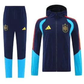 Tuta Spagna Antivento Blu Navy e Azzurra 2025/26 – fronte