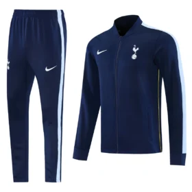 Tuta Tottenham Blu Navy Full Zip 2026/27 – vista frontale commerciale