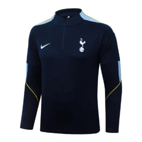 Tuta Tottenham Blu Navy Mezza Zip 2026/27 – fronte