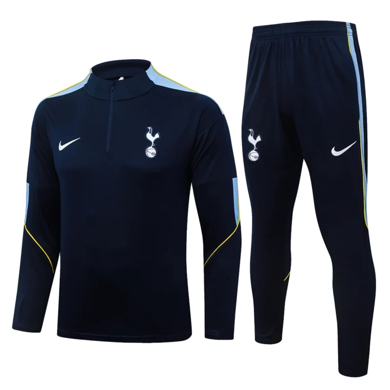 Tuta Tottenham Blu Navy Mezza Zip 2026/27 – tuta completa