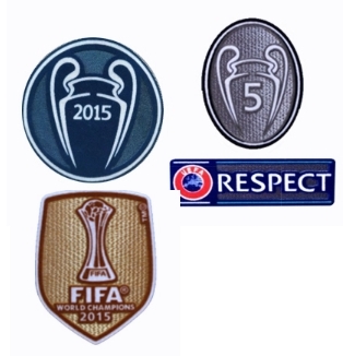 Patch Champions 2015 + 5 Coppe + Respect + Mondiale Club 2015