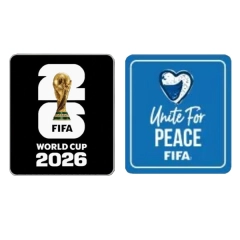 Patch Mondiale 2026 (nero) + Unite for Peace