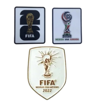Patch Mondiale vellutata + scudetto bianco