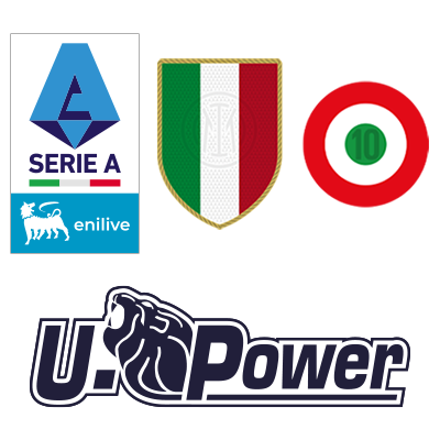 Serie A + scudetto e coccarda tricolore + sponsor schiena U-Power