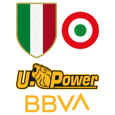 Scudetto e coccarda tricolore + sponsor U-Power e BBVA