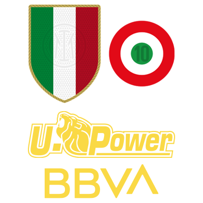 Escudo y escarapela tricolore + patrocinadores U-Power y BBVA
